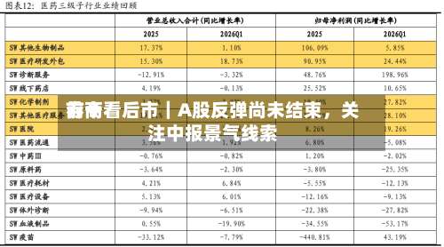 前十券商看后市｜A股反弹尚未结束，关注中报景气线索
