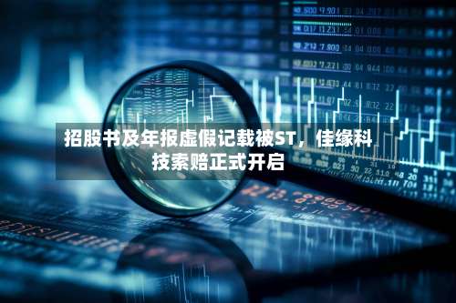 招股书及年报虚假记载被ST，佳缘科技索赔正式开启