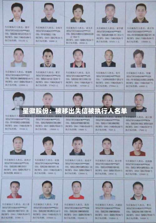 星徽股份：被移出失信被执行人名单-第2张图片