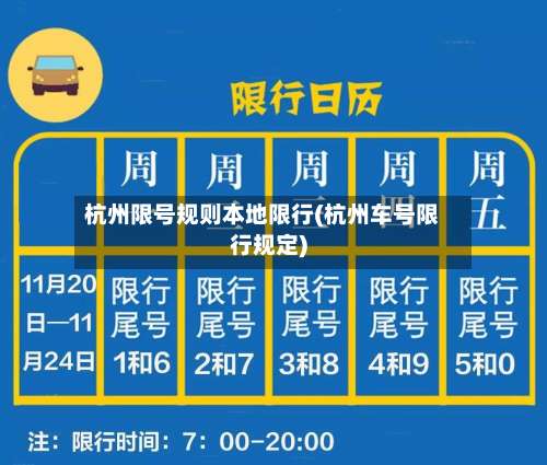 杭州限号规则本地限行(杭州车号限行规定)-第2张图片