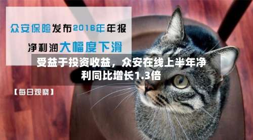 受益于投资收益，众安在线上半年净利同比增长1.3倍-第3张图片