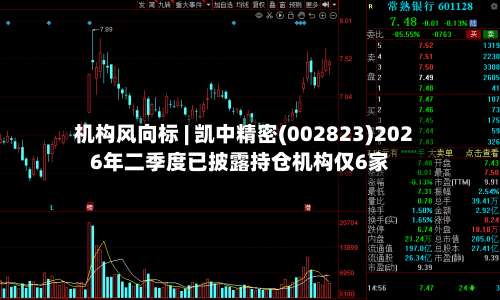 机构风向标 | 凯中精密(002823)2026年二季度已披露持仓机构仅6家-第2张图片