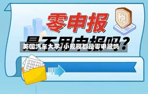 英国汽车大学/小规模都是零申报吗-第2张图片