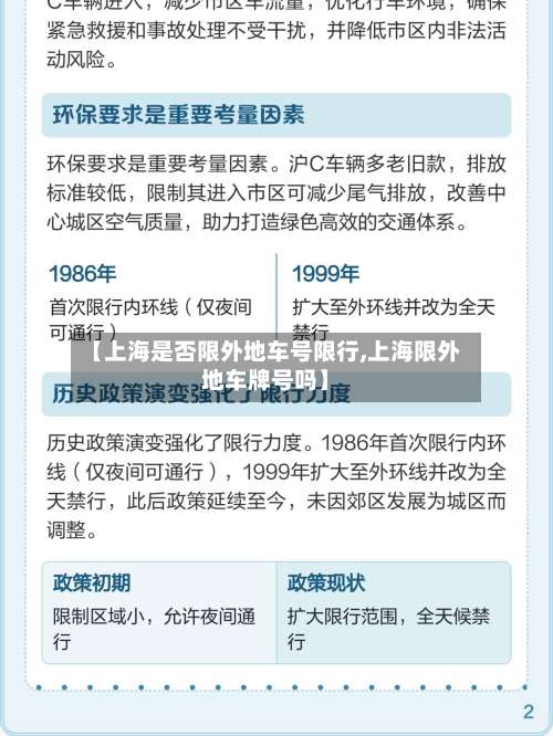 【上海是否限外地车号限行,上海限外地车牌号吗】-第3张图片