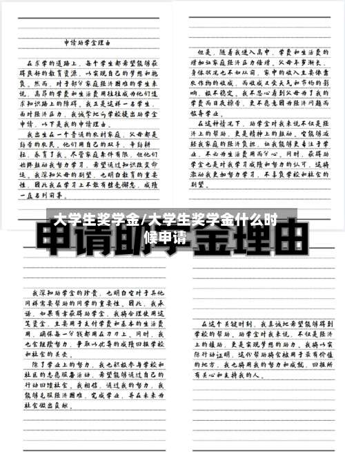 大学生奖学金/大学生奖学金什么时候申请-第2张图片