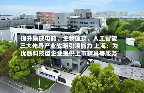提升集成电路、生物医药	、人工智能三大先导产业战略引领能力 上海：为优质科技型企业提供上市辅导等服务-第2张图片