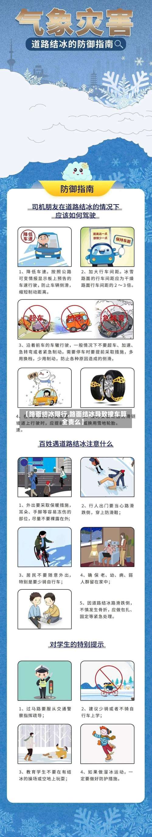 【路面结冰限行,路面结冰导致撞车算全责么】