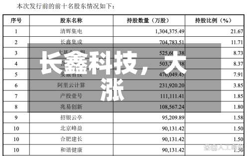 长鑫科技	，大涨-第1张图片