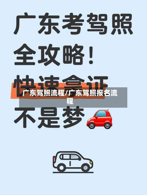 广东驾照流程/广东驾照报名流程-第2张图片