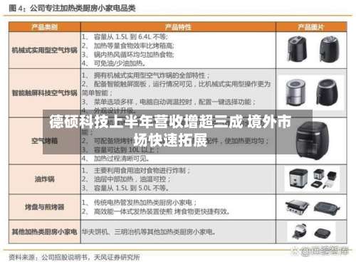 德硕科技上半年营收增超三成 境外市场快速拓展