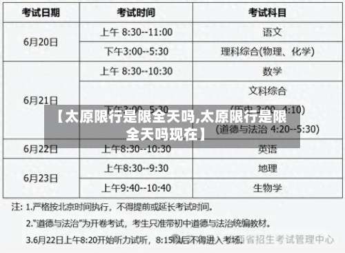 【太原限行是限全天吗,太原限行是限全天吗现在】-第2张图片