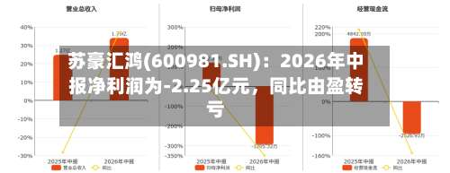 苏豪汇鸿(600981.SH)：2026年中报净利润为-2.25亿元，同比由盈转亏-第1张图片