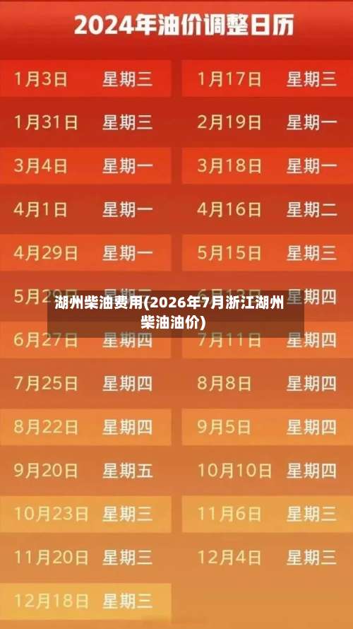 湖州柴油费用(2026年7月浙江湖州柴油油价)-第2张图片