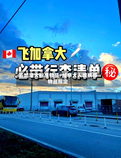去加拿大标准物品/加拿大入境携带物品规定-第2张图片