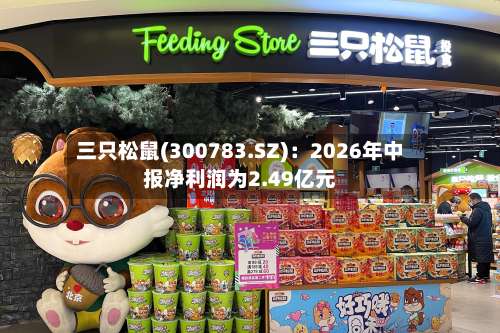 三只松鼠(300783.SZ):2026年中报净利润为2.49亿元-第2张图片