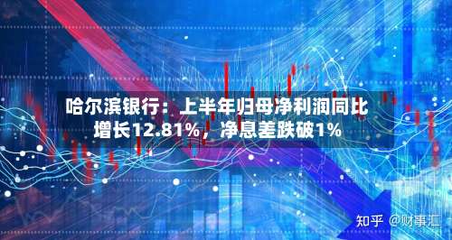 哈尔滨银行：上半年归母净利润同比增长12.81%	，净息差跌破1%-第1张图片
