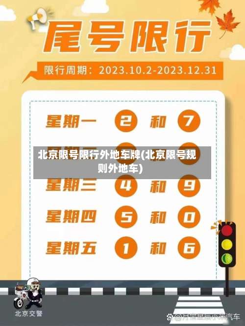 北京限号限行外地车牌(北京限号规则外地车)