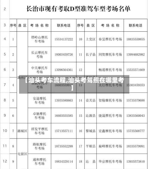 【汕头考车流程,汕头考驾照在哪里考】-第2张图片
