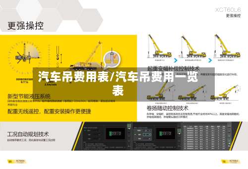汽车吊费用表/汽车吊费用一览表-第2张图片