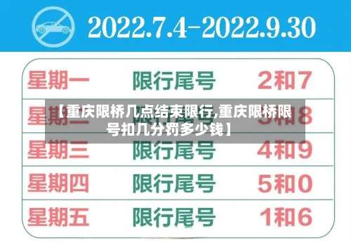 【重庆限桥几点结束限行,重庆限桥限号扣几分罚多少钱】