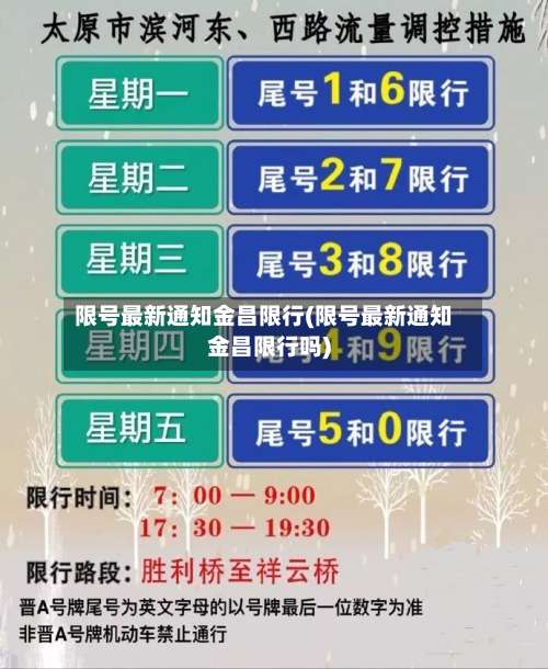 限号最新通知金昌限行(限号最新通知金昌限行吗)-第2张图片