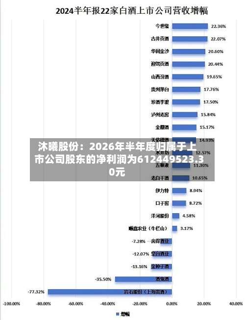 沐曦股份：2026年半年度归属于上市公司股东的净利润为612449523.30元-第1张图片