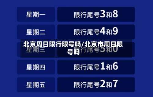 北京周日限行限号吗/北京市周日限号吗