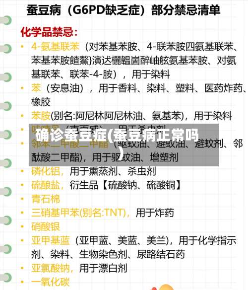 确诊蚕豆症(蚕豆病正常吗)-第3张图片