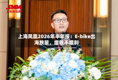 上海凤凰2026年半年报：E-bike出海放量，增收不增利-第2张图片