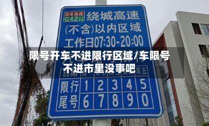 限号开车不进限行区域/车限号不进市里没事吧-第3张图片