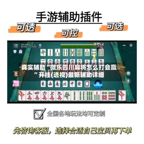 真实辅助“微乐四川麻将怎么打会赢”开挂(透视)最新辅助详细