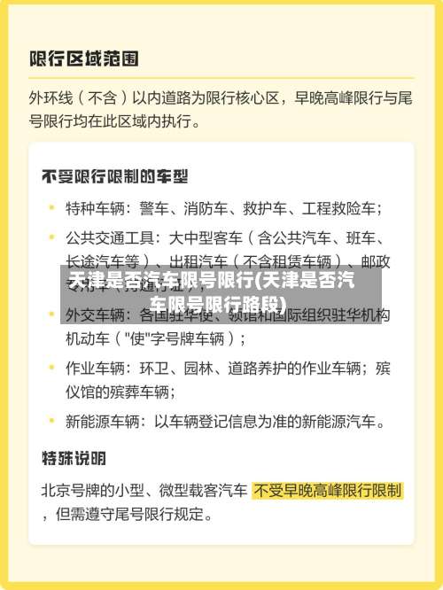 天津是否汽车限号限行(天津是否汽车限号限行路段)