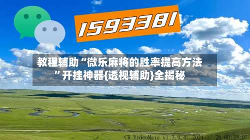 教程辅助“微乐麻将的胜率提高方法”开挂神器{透视辅助}全揭秘-第2张图片