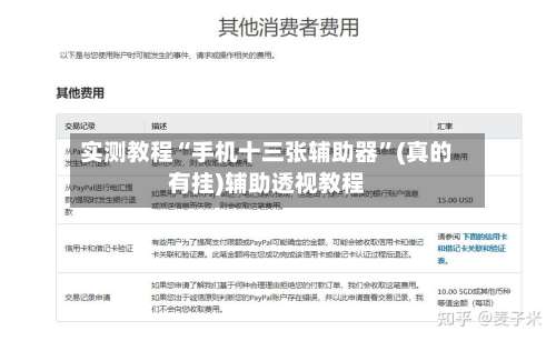 实测教程“手机十三张辅助器”(真的有挂)辅助透视教程-第2张图片