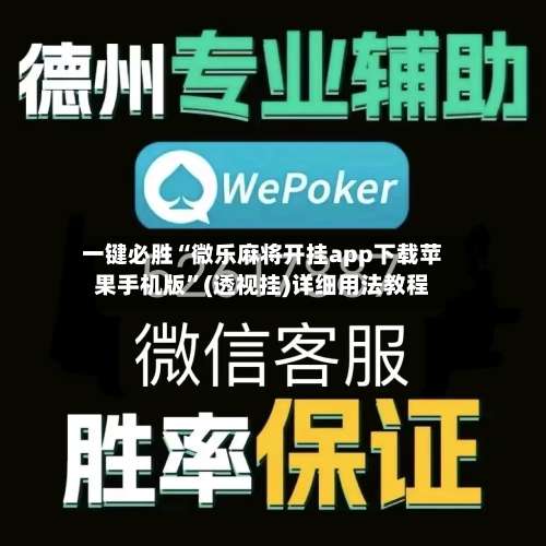 一键必胜“微乐麻将开挂app下载苹果手机版”(透视挂)详细用法教程-第2张图片