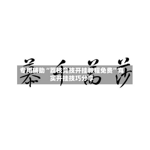 专用辅助“荔枝竞技开挂教程免费”真实开挂技巧分享-第2张图片