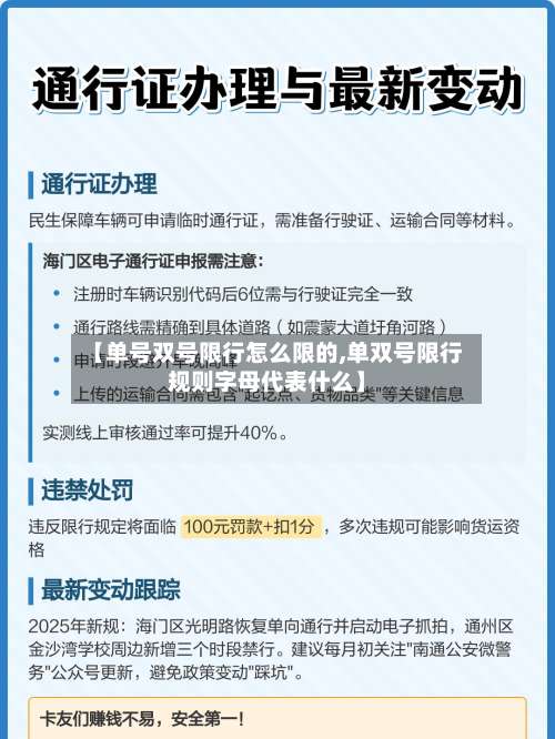 【单号双号限行怎么限的,单双号限行规则字母代表什么】