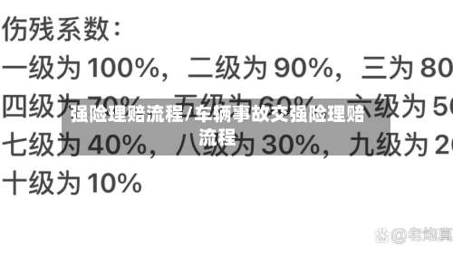 强险理赔流程/车辆事故交强险理赔流程-第2张图片