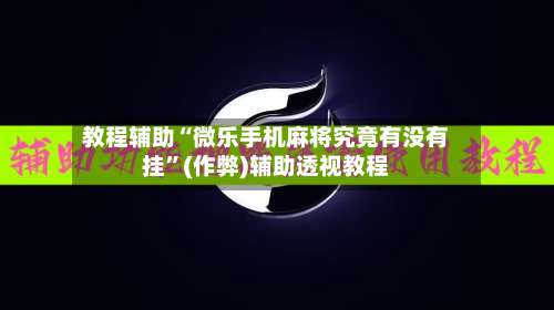 教程辅助“微乐手机麻将究竟有没有挂	”(作弊)辅助透视教程-第2张图片