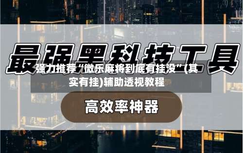 强力推荐“微乐麻将到底有挂没”(其实有挂)辅助透视教程-第2张图片