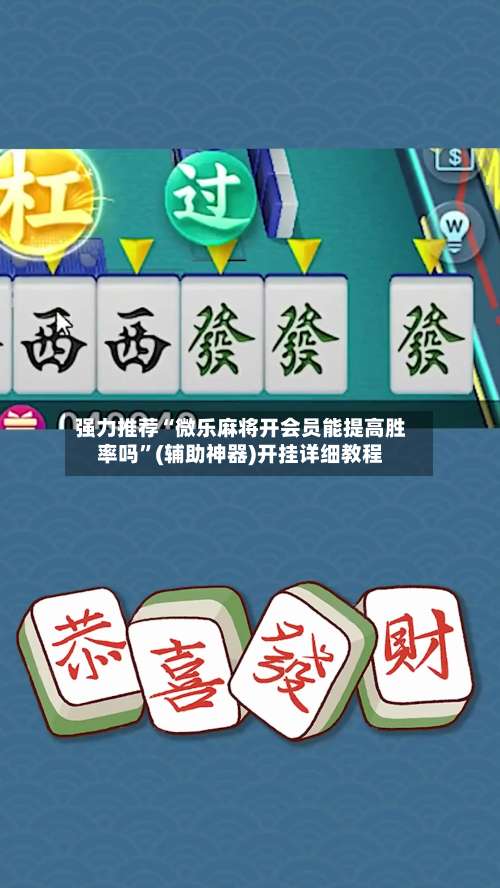 强力推荐“微乐麻将开会员能提高胜率吗	”(辅助神器)开挂详细教程-第2张图片