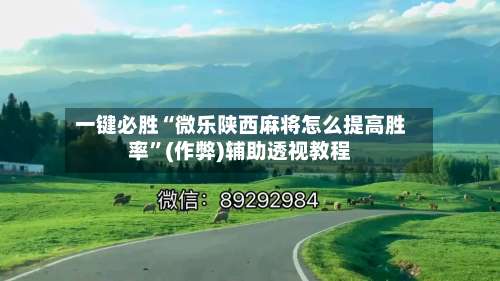 一键必胜“微乐陕西麻将怎么提高胜率”(作弊)辅助透视教程